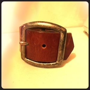 Belt buckle vintage leather bracelet
